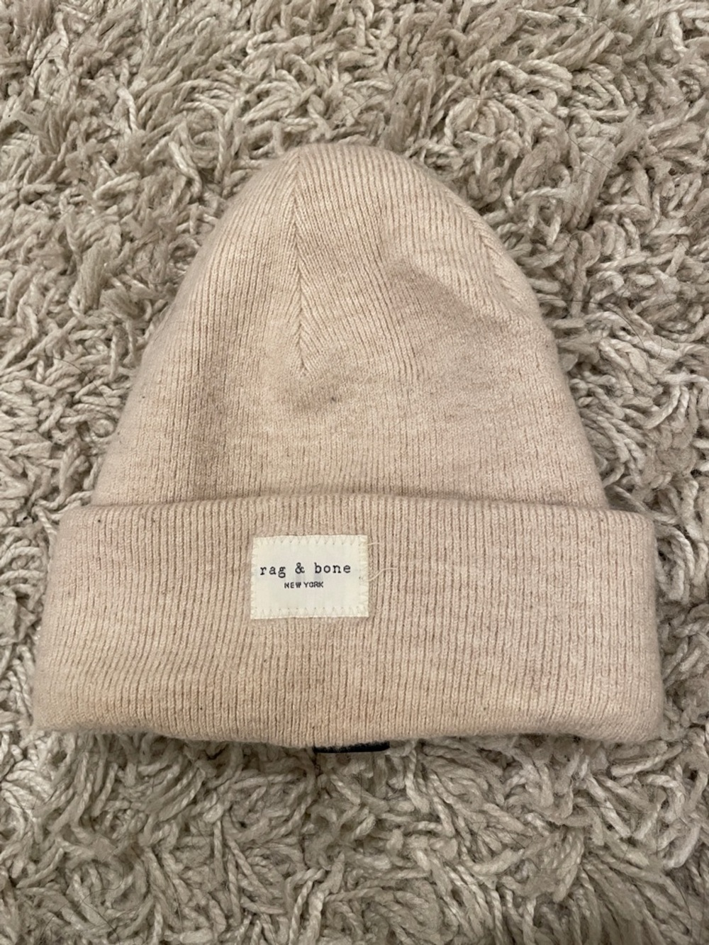 Rag & bone Kids Light Beige Knit Beanie
